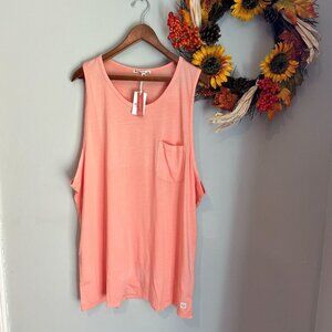 Marine Layer Men's Cotton Garment Dyed Tank 2XL in Desert Flower